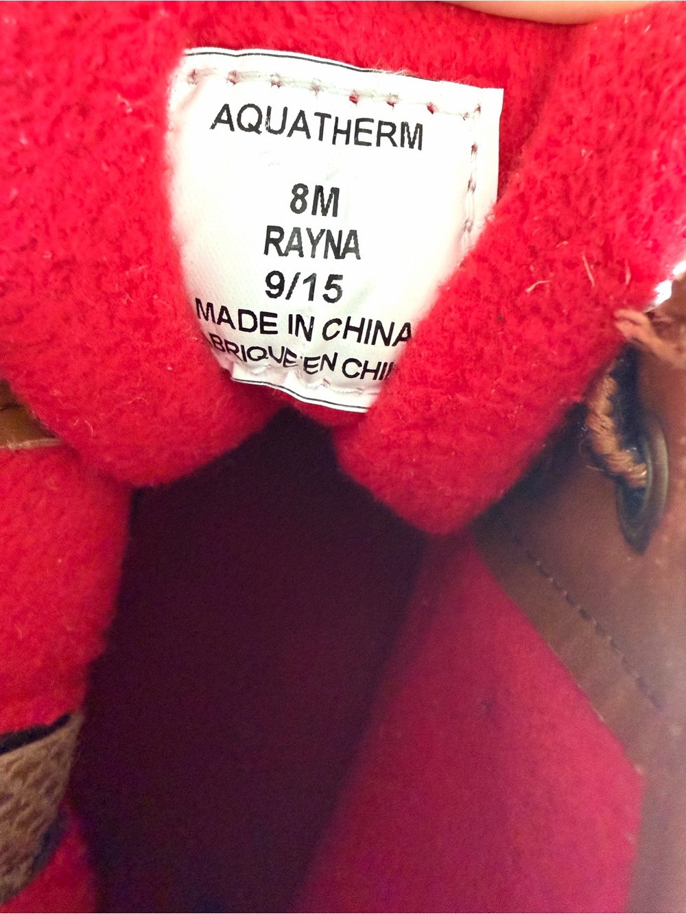 Aquatherm Rayna Waterproof Fleece Lined Duck Boots 8M - Picture 8 of 8